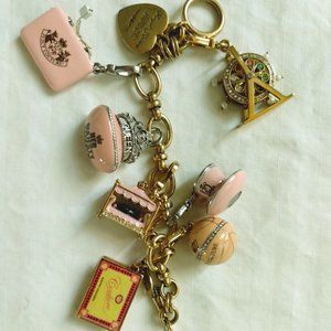 Juicy Couture charm bracelet with 7 charms